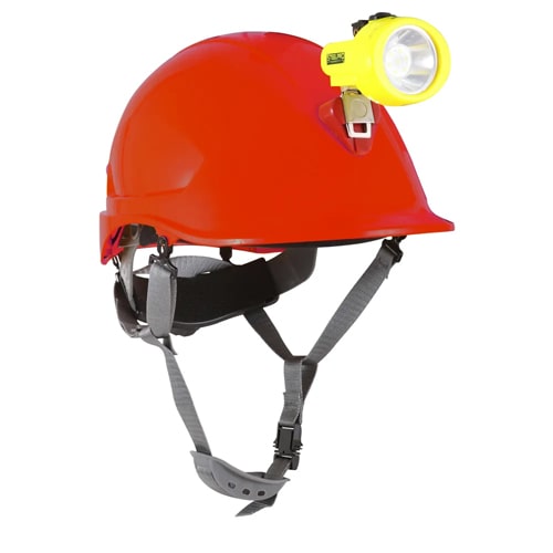 Casco Steelpro Abs Mta Rojo Con Portalampara Full