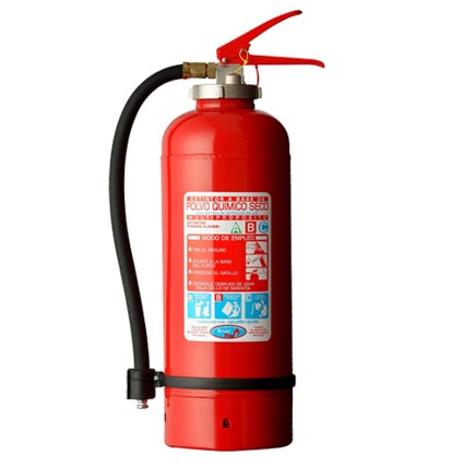Extintor PQS 6kg con Botellín CO2