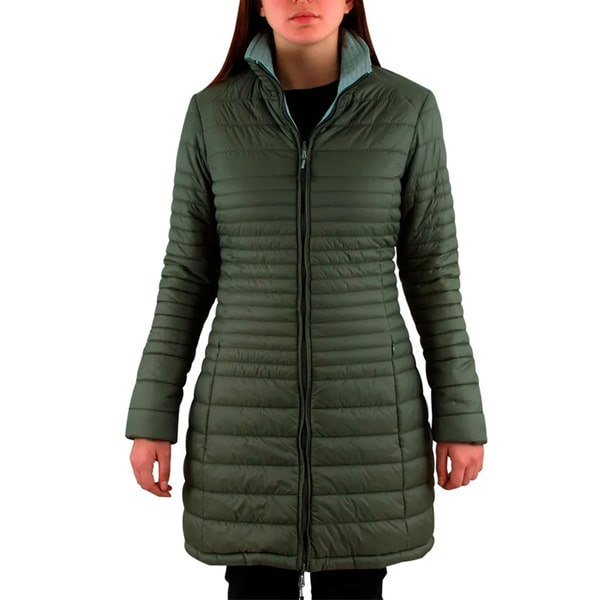 Parka Larka HW Minka Reversible Mujer Gris/Verde Oliva