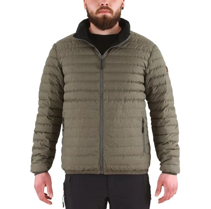 Parka Pluma HW Goose Reversible Negro/Verde Oliva